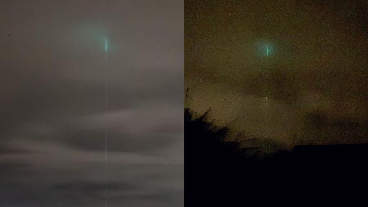 Misteriosa luz verde aparece em céu de Coventry, na Inglaterra
