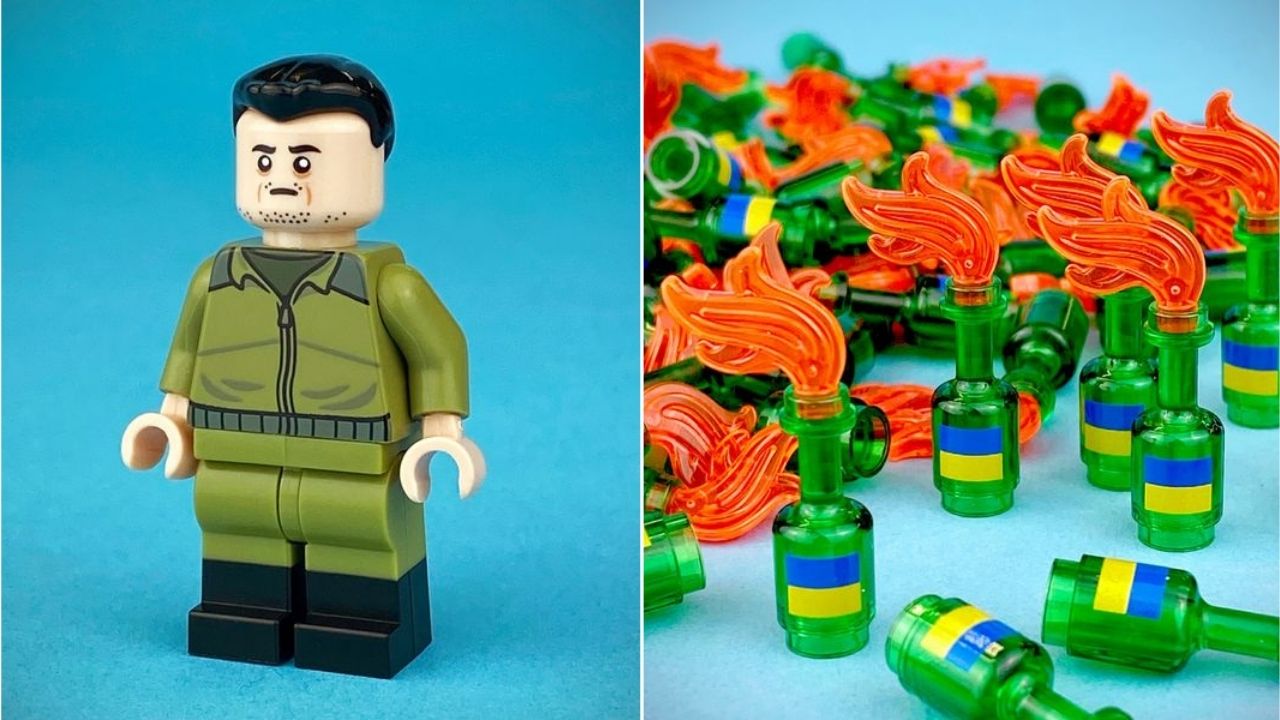 Zelenski vira Lego e arrecada milhões para ajuda médica à Ucrânia