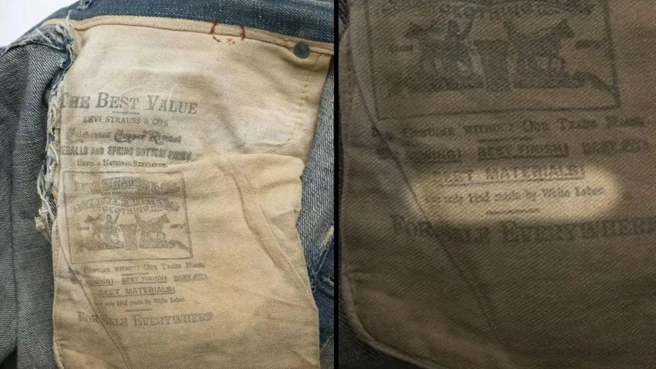 Calça Levi’s do século 19 com slogan racista é comprada em leilão por R$457 mil