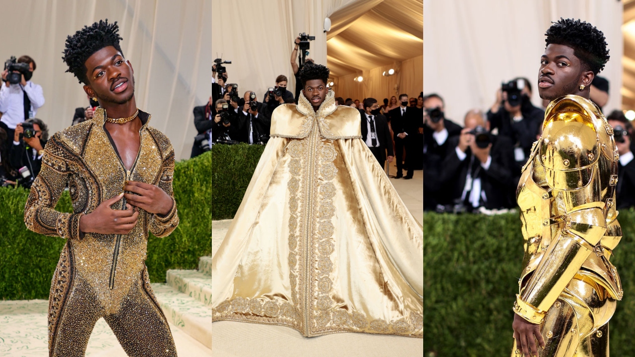 Roupas extravagantes usadas por Lil Nas X no Met Gala são fruto do legado de Gianni Versace