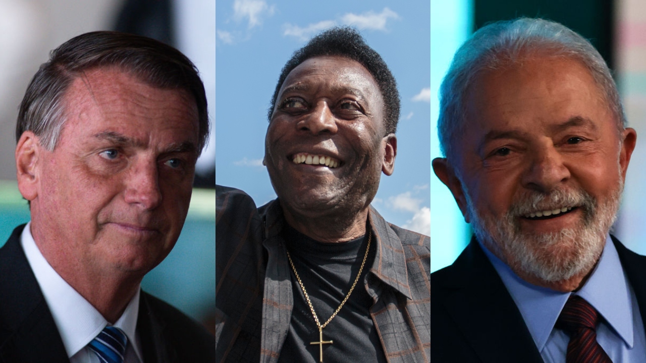 Bolsonaro e Lula lamentam a morte de Pelé através das redes sociais