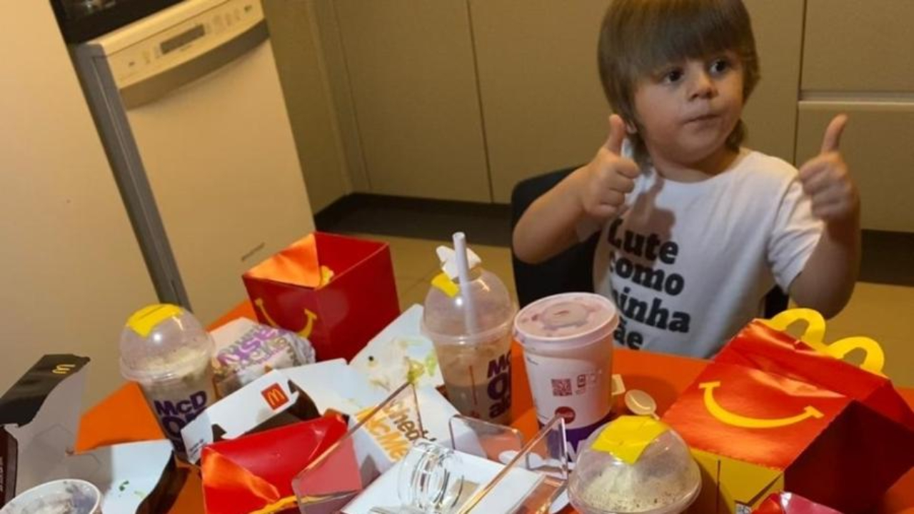 Criança de três anos faz pedido no McDonalds de 400 reais pelo celular da mãe
