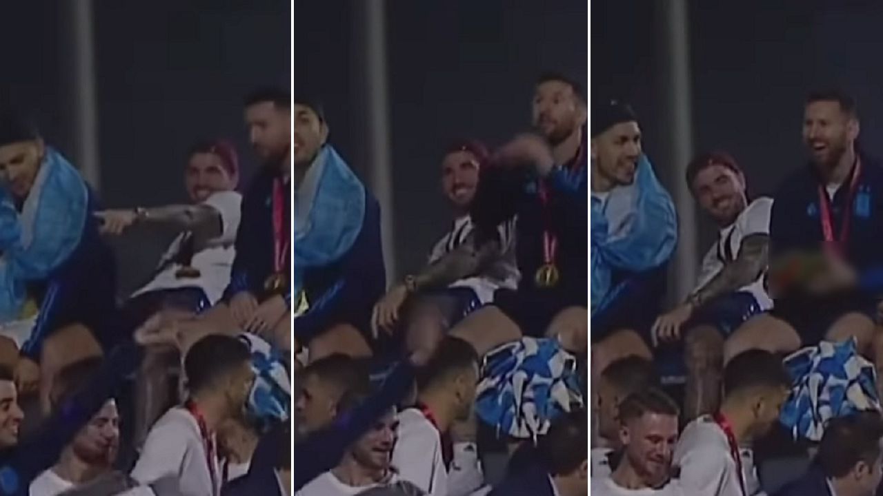 Messi se diverte ao receber ‘presente provocativo’ a Mbappé