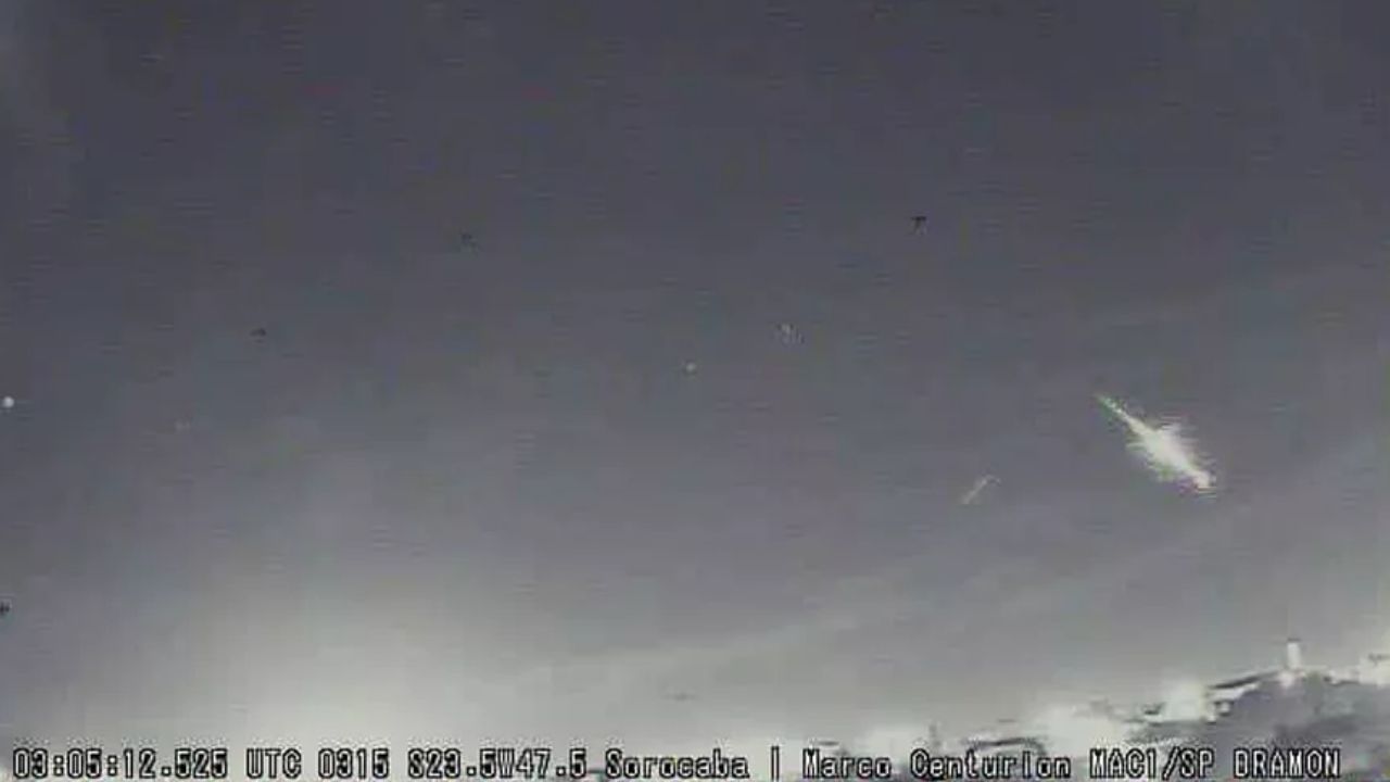 Câmera de clube de astronomia registra meteoro em Sorocaba