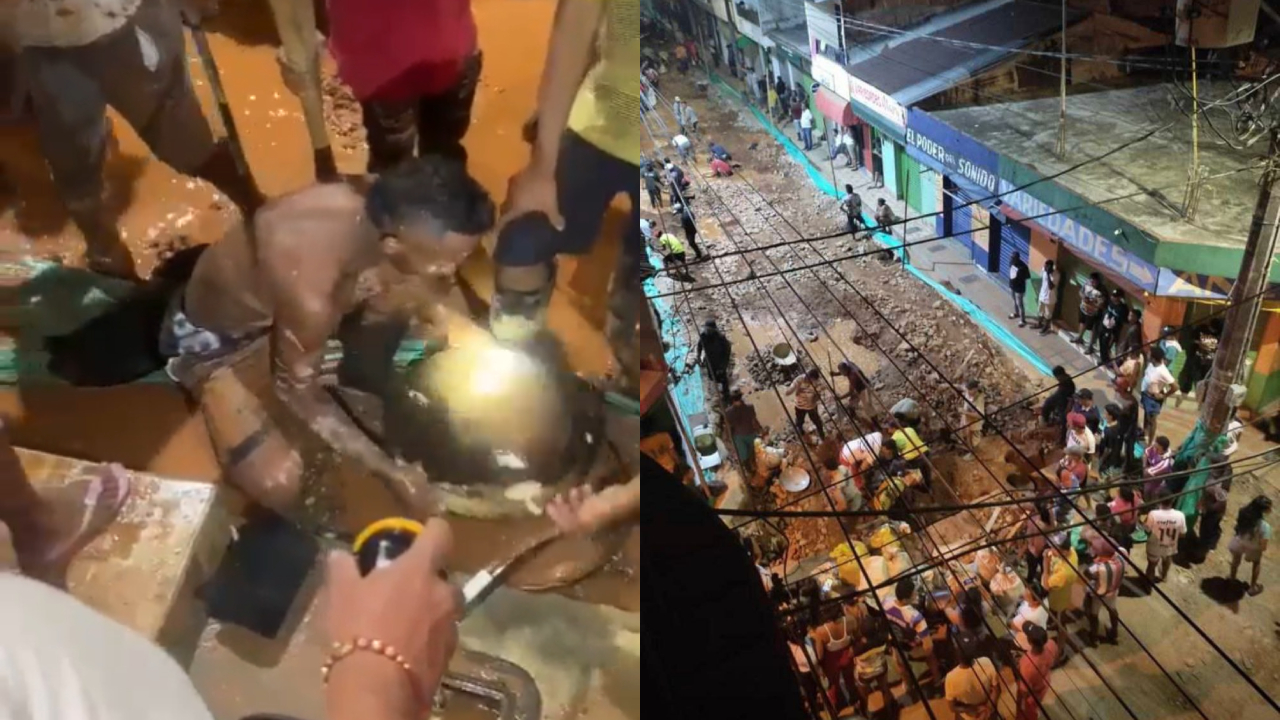 Obra pública na Colômbia é invadida após boatos de ouro no local