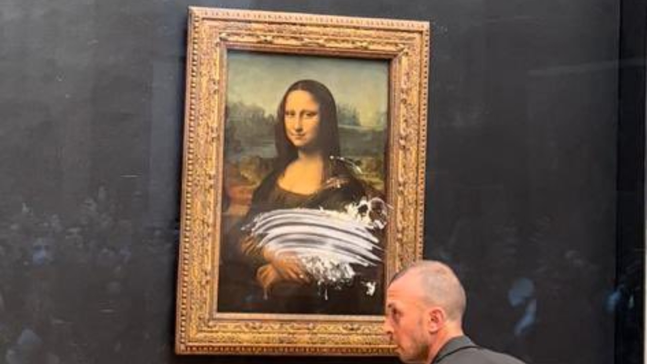 Vídeo inédito mostra ataque à Mona Lisa no Museu do Louvre