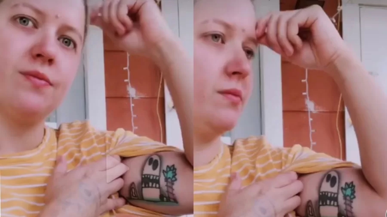 Mulher tatua desenho tendo filho como referência, mas descobre algo inusitado