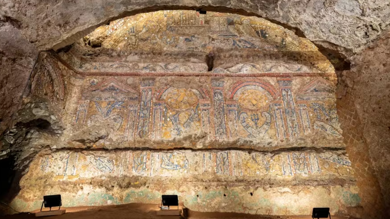 Grande mosaico de 2,3 mil anos é descoberto em casa de aristocrata romano