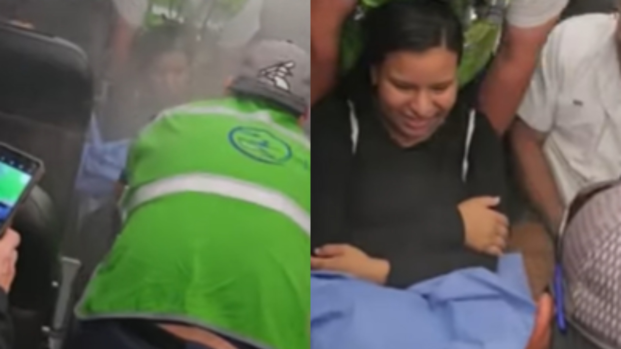 Mulher tem bebê em voo com a ajuda de tripulantes