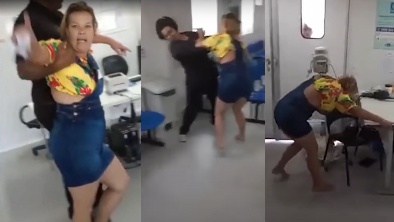 ‘Pega a banana, macaco’: Vídeo mostra mulher xingando funcionários em UPA carioca