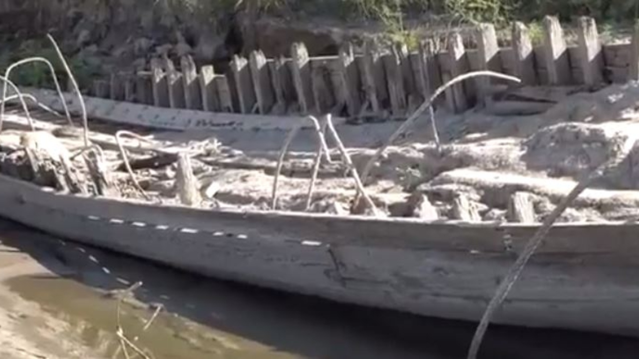 Navio do século XIX é revelado após seca em rio Mississippi