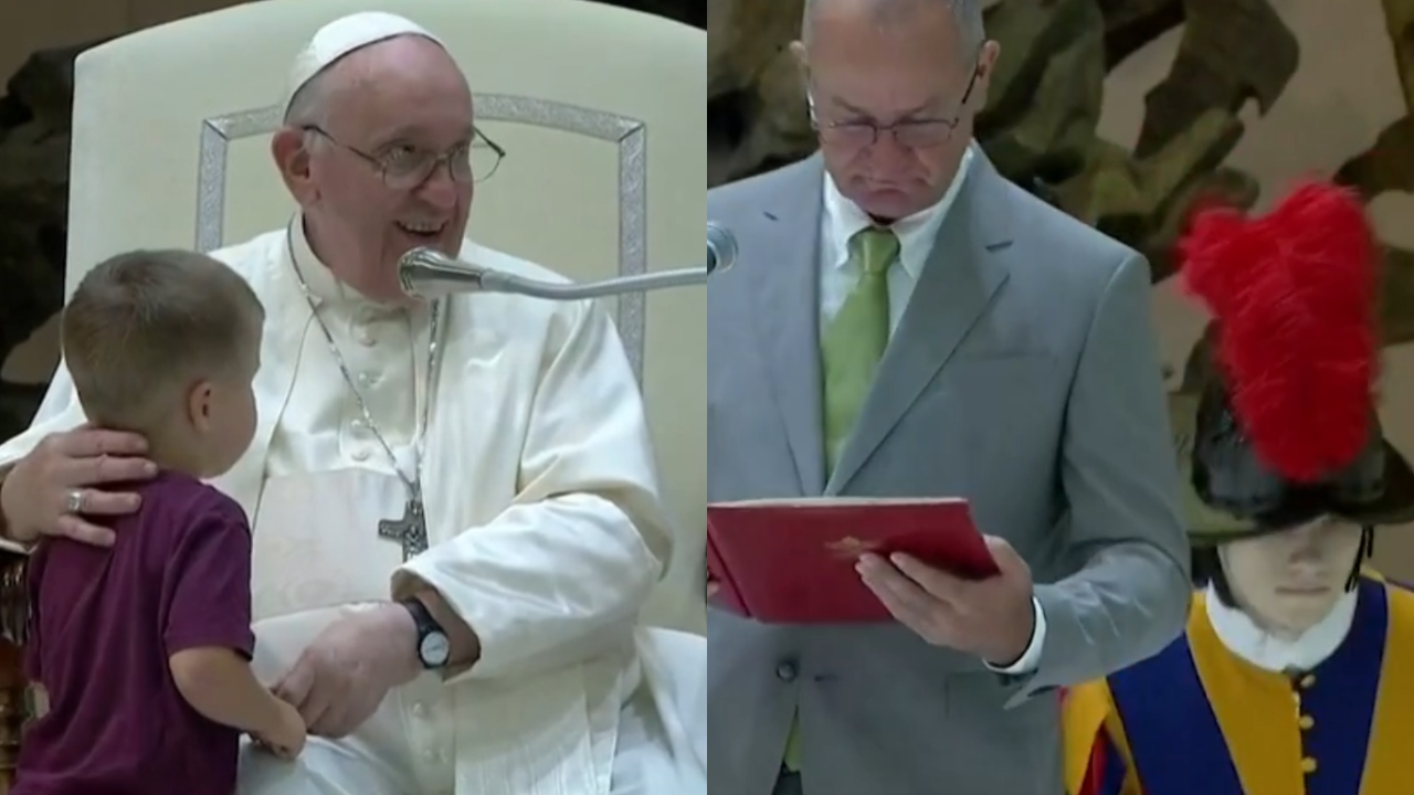 Audiência do Papa no Vaticano é marcada por desmaio de guarda e ‘invasão’ de criança