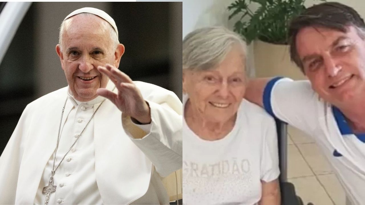 Papa Francisco envia ‘condolências’ a Bolsonaro pela morte da mãe