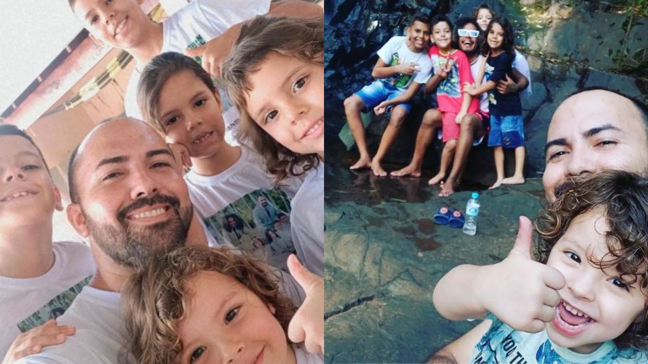Homem cria cinco filhos depois de morte de marido por dengue