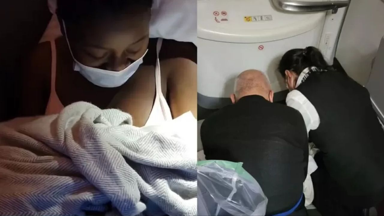 Passageira dá à luz em chão de avião durante viagem de 11 horas