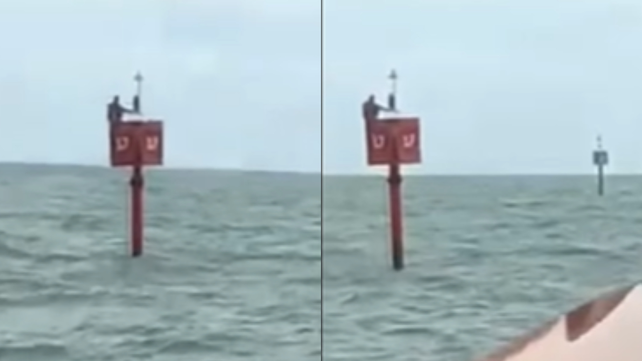 Pescador desaparecido é encontrado em boia em alto mar; veja vídeo!