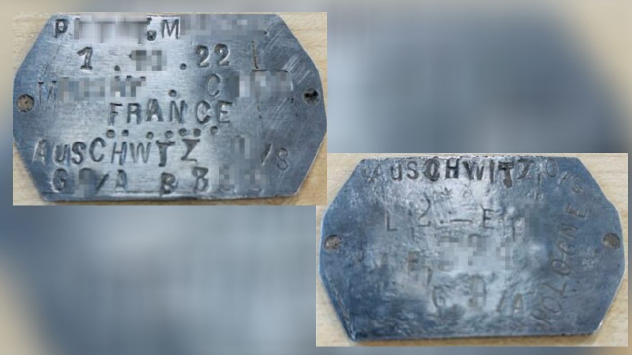 Polícia polonesa recupera placa de identificação de prisioneiro de Auschwitz