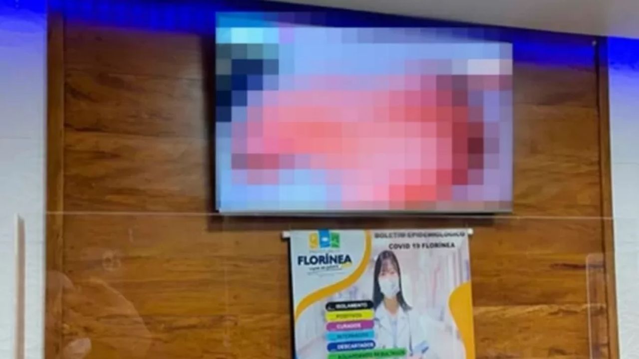 No interior de SP, filme +18 é reproduzido em televisão de unidade de saúde