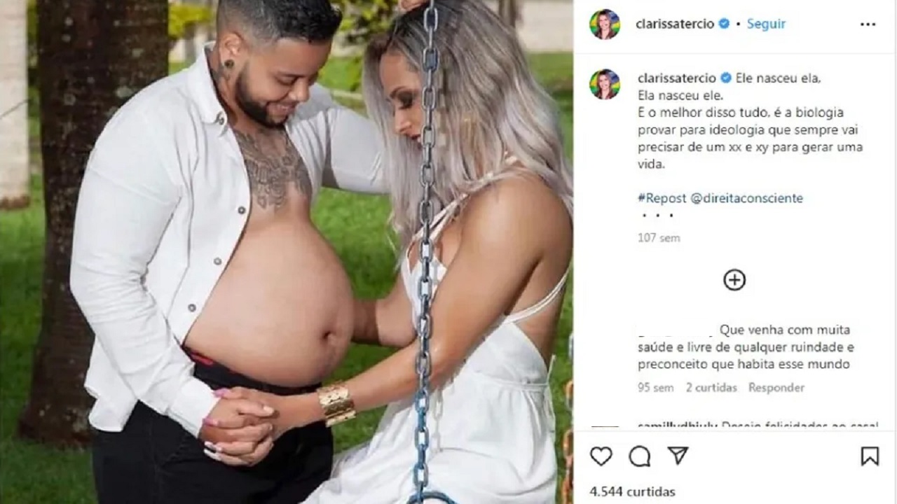 Deputada é condenada por transfobia contra casal que publicou foto de gravidez