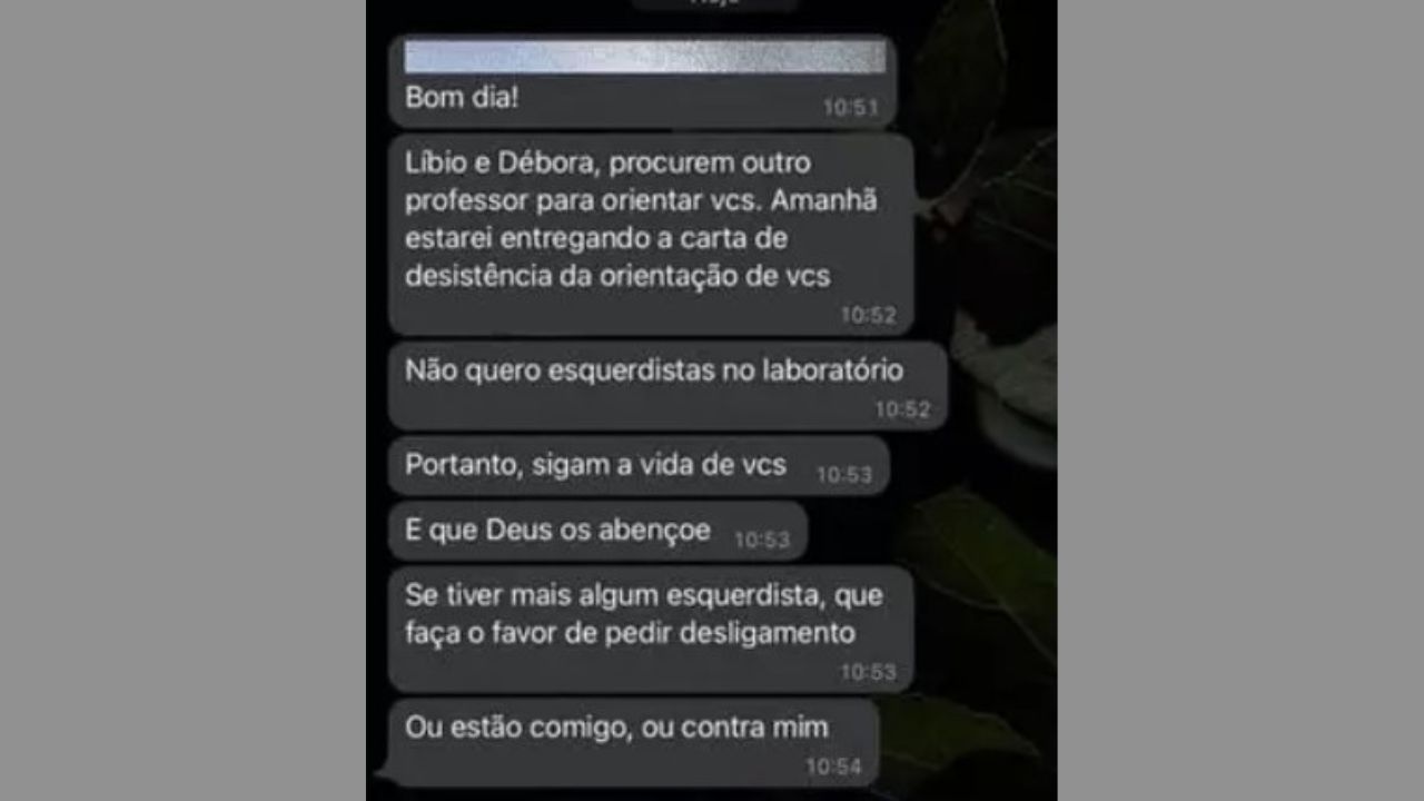 Professora bolsonarista rejeita alunos que apoiam Lula: ‘Não quero esquerdistas no laboratório’