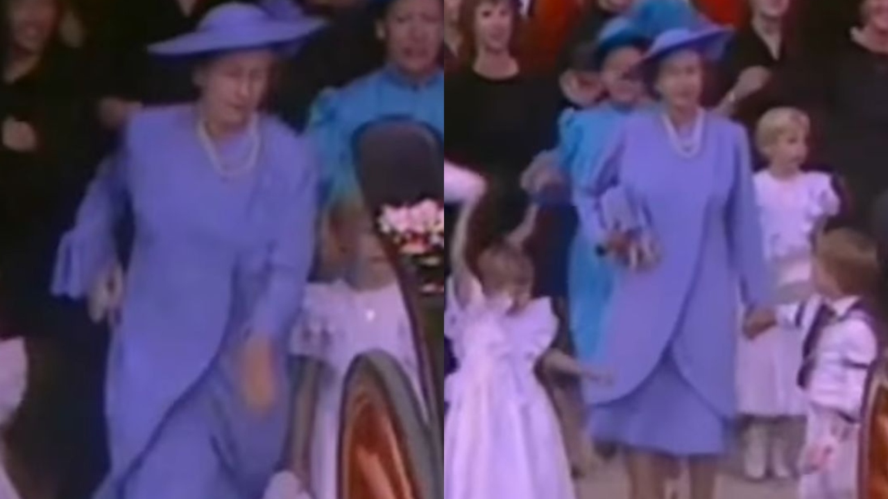 Vídeo que mostra momento hilário de Elizabeth II como avó viraliza