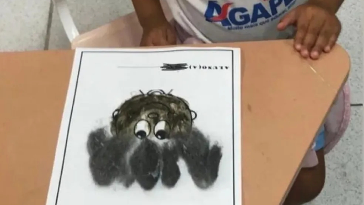 Atividade escolar em Pernambuco usa palha de aço como cabelo afro