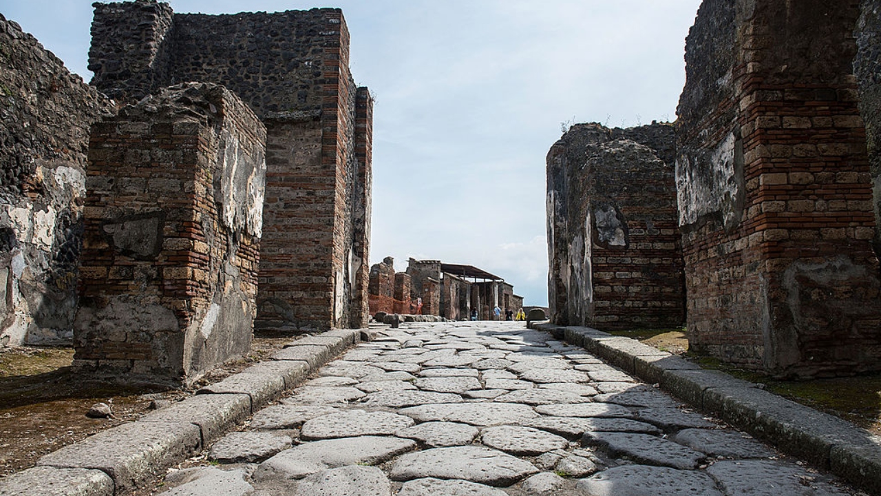 Ruínas da cidade de Pompeia