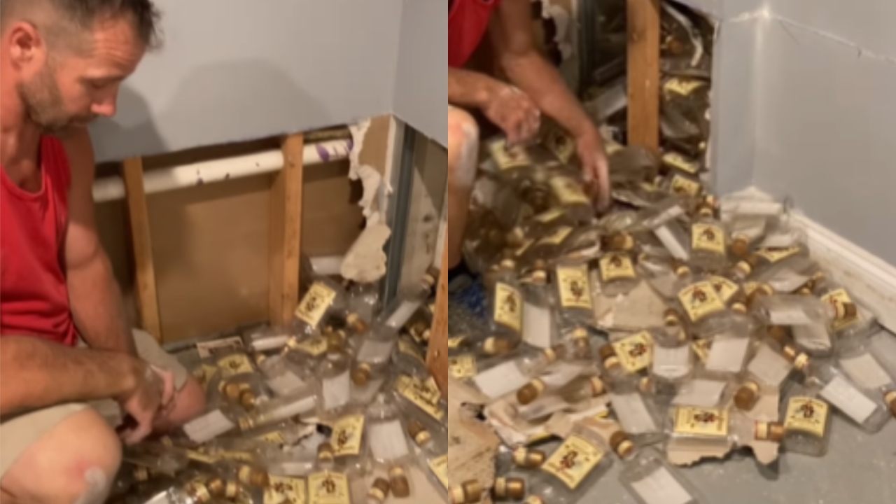 Casal compra casa e tem surpresa ao quebrar parede: ‘Isso é o que encontramos’