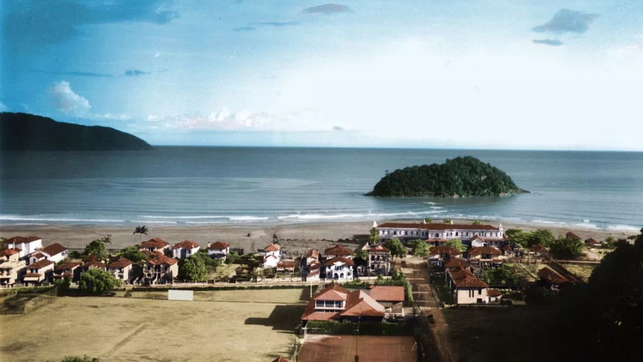 Em confinamento, designer brasileiro faz colorização de fotos históricas de Santos
