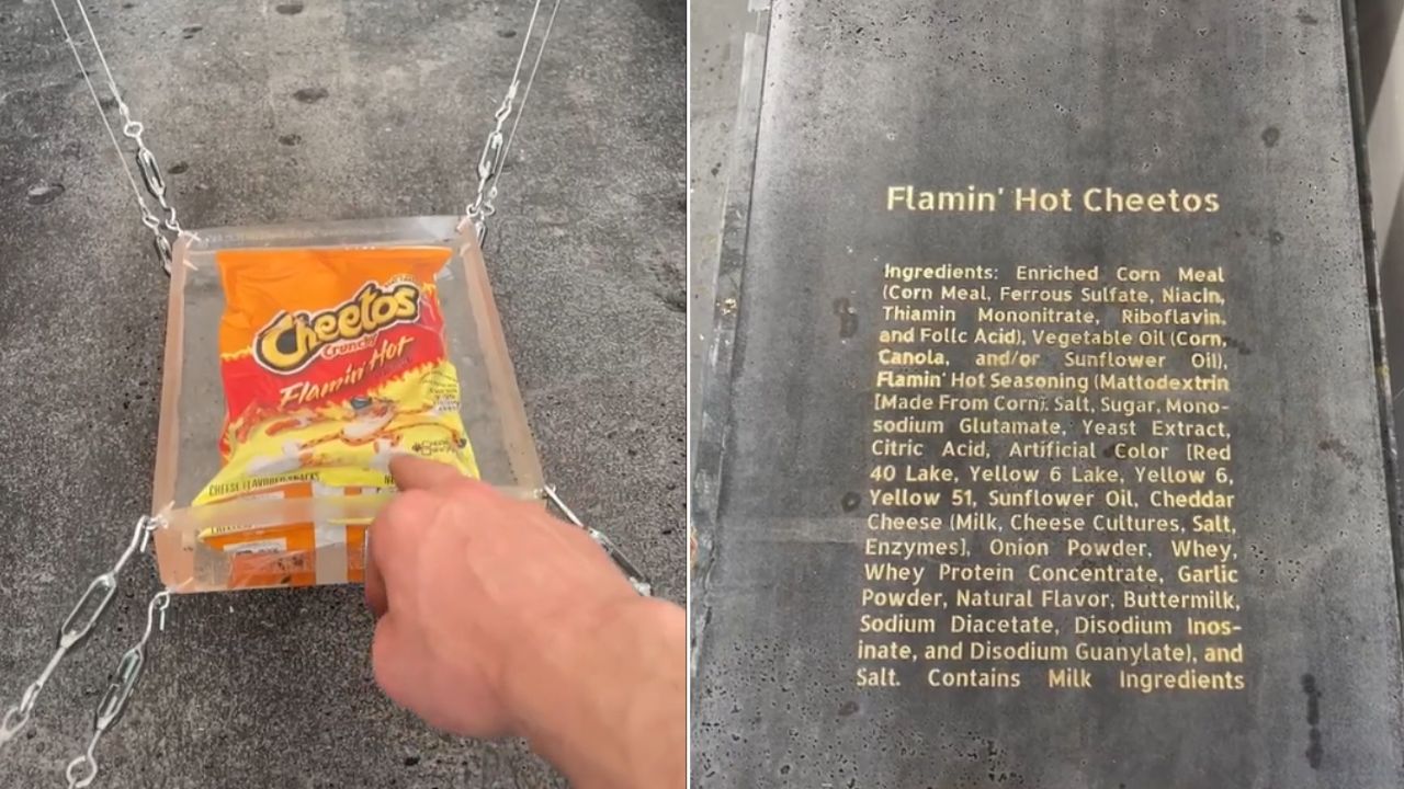 Vídeo: Homem constrói sarcófago com Cheetos dentro para ‘civilizações futuras’ encontrarem