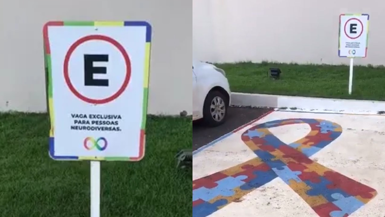 Homem confunde vaga para autistas com símbolo LGBTQIA+ e faz ataques homofóbicos