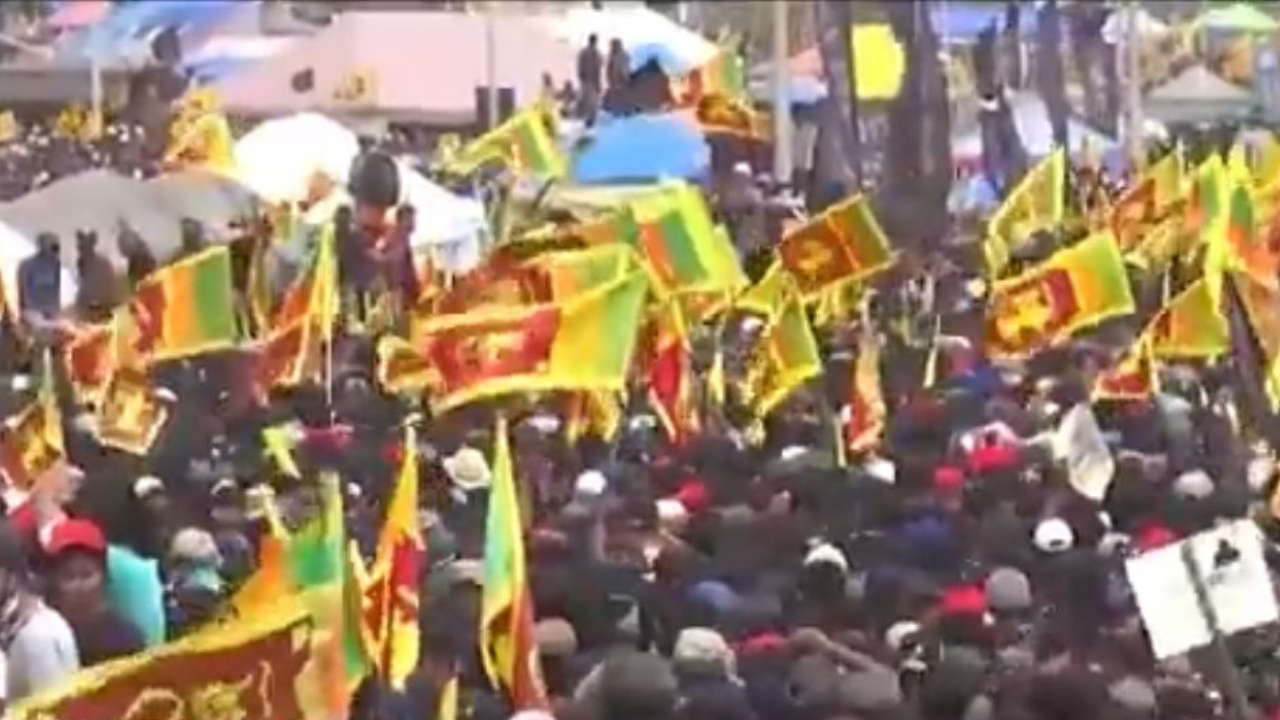 Sede de canal de TV é invadida por manifestantes no Sri Lanka