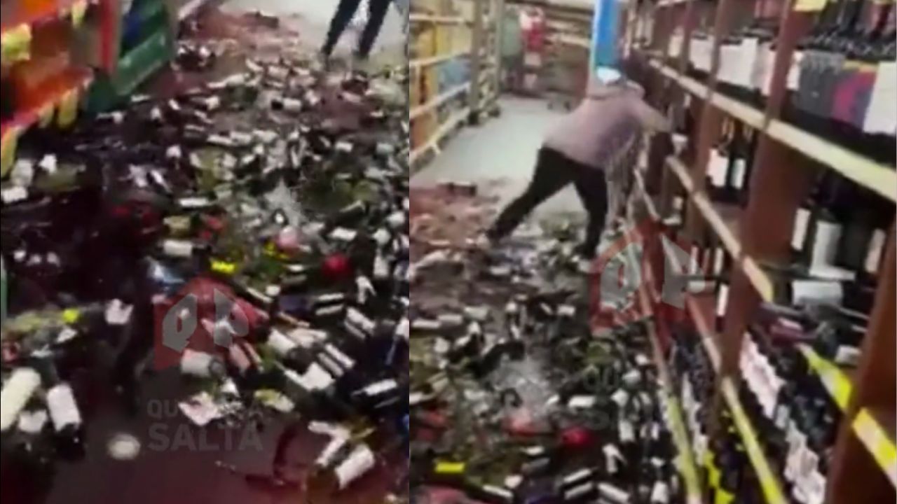 Vídeo: Mulher quebra garrafas de supermercado após demissão súbita