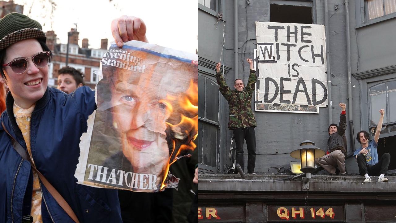 Em imagens: Há 10 anos, morte de Margaret Thatcher era celebrada nas ruas