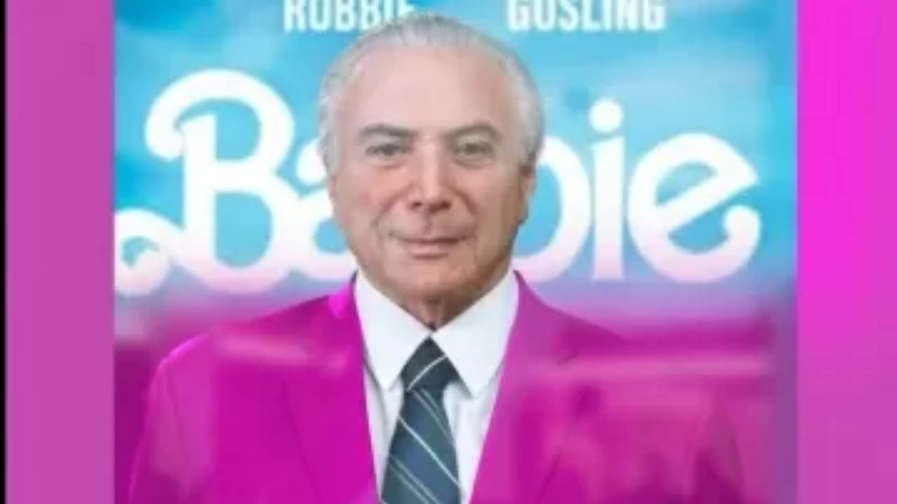 ‘Barbie’: Michel Temer publica vídeo em suas redes sociais como boneco Ken