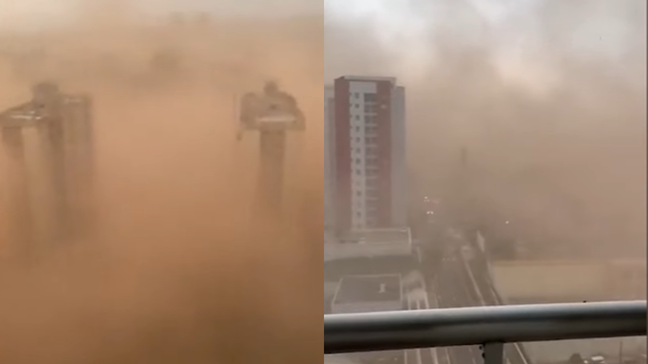 ‘Tempestade de areia’ toma conta de Manaus, no Amazonas; entenda!
