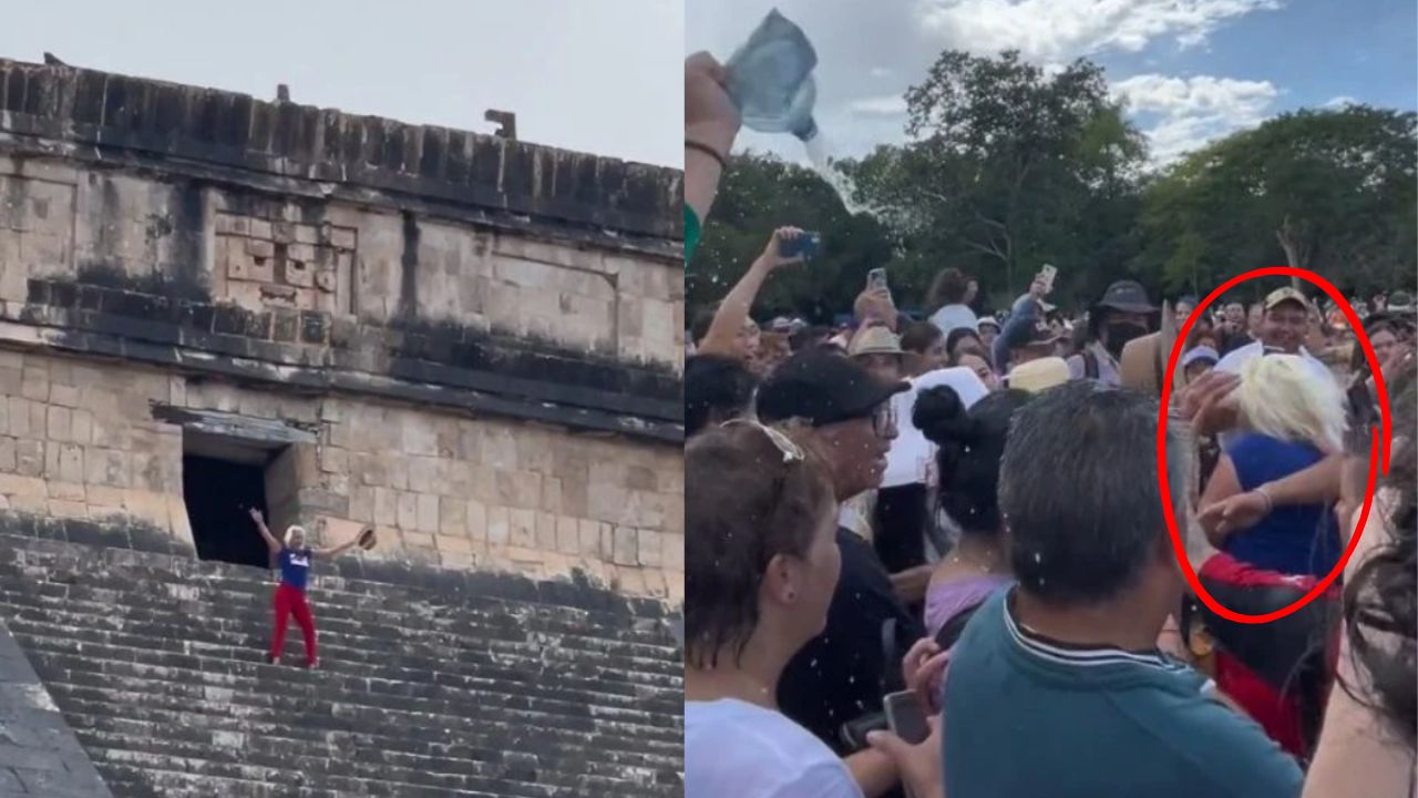 Vídeo: Turista escala pirâmide maia e deixa multidão furiosa