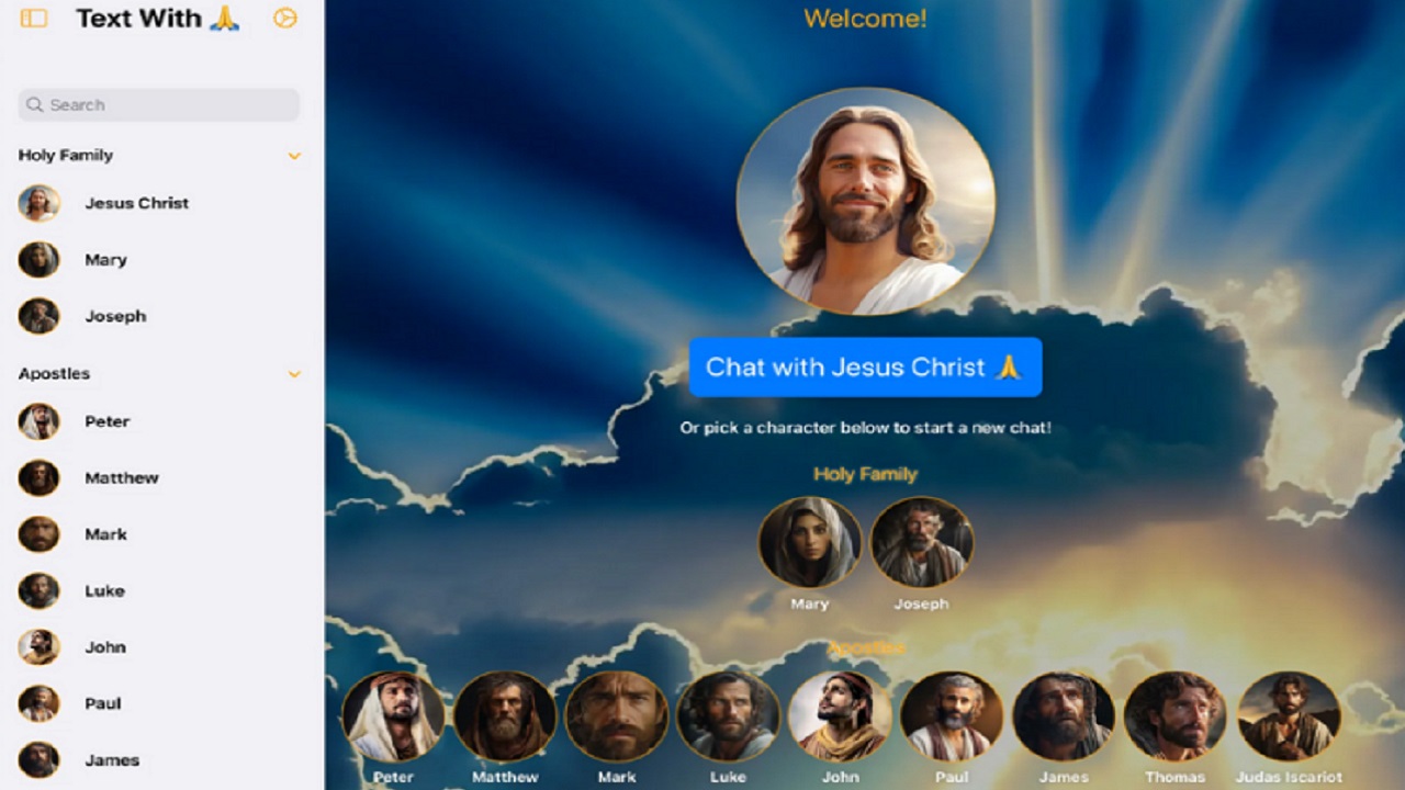 Aplicativo de IA permite que usuário converse com figuras bíblicas como Jesus e Satanás