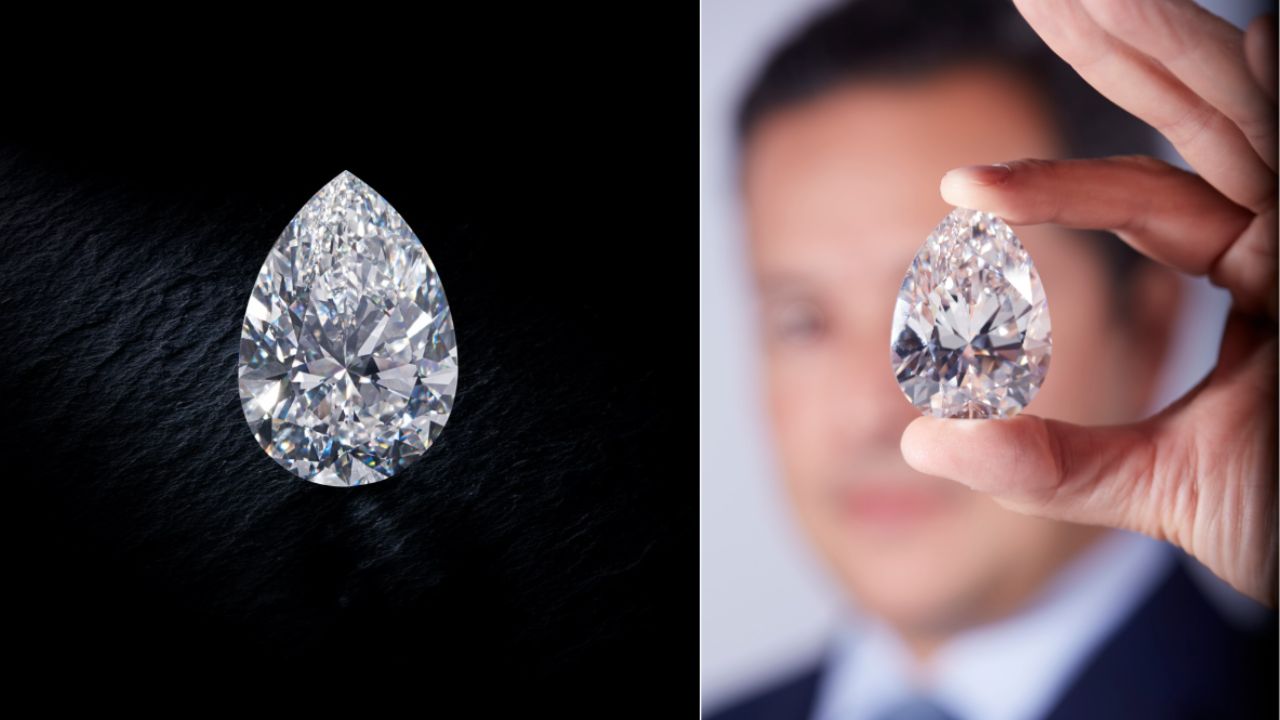 Extraído da África do Sul, maior diamante branco do mundo vai a leilão