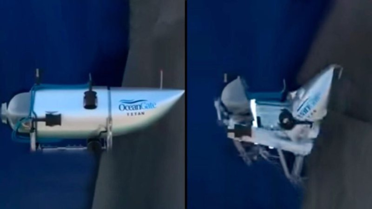 Animações que simulam implosão de submarino do Titanic viralizam