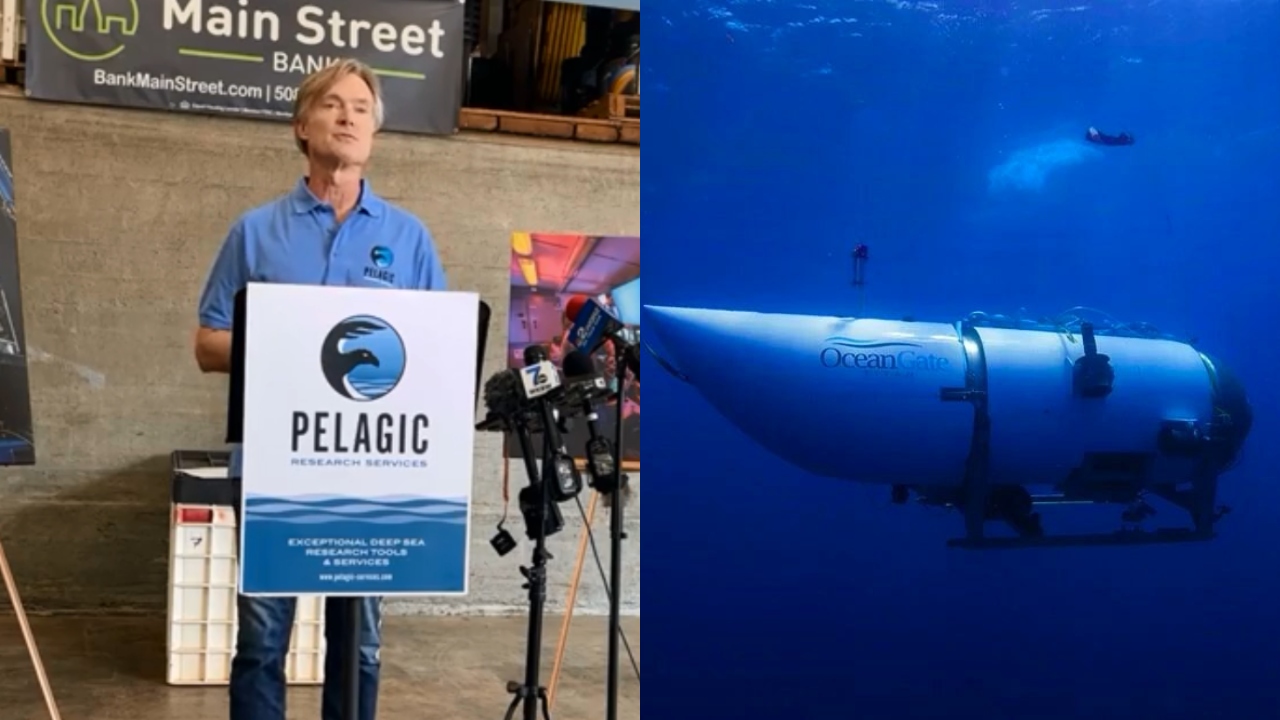 Homem que participou de buscas por submarino se emociona em coletiva