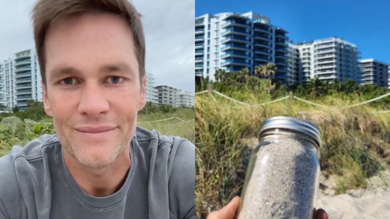 Lances para pote com areia em praia que Tom Brady anunciou aposentadoria passam de R$ 500 mil