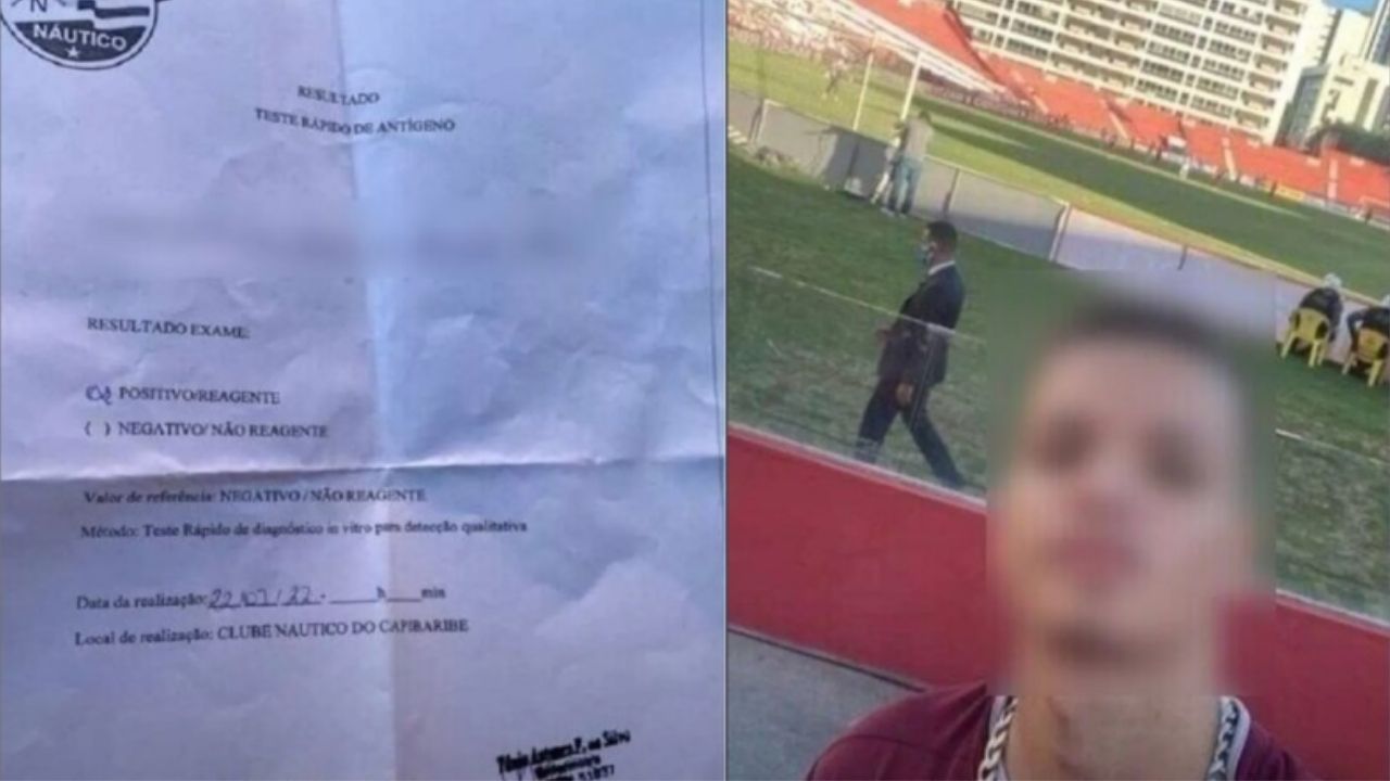 PE: Torcedor é preso após entrar em estádio com teste positivo para covid-19