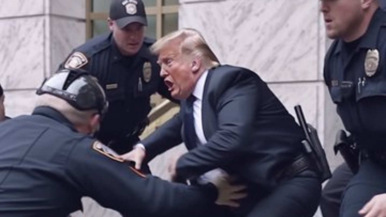 Fotos geradas por inteligência artificial imaginam Trump preso e viralizam nas redes