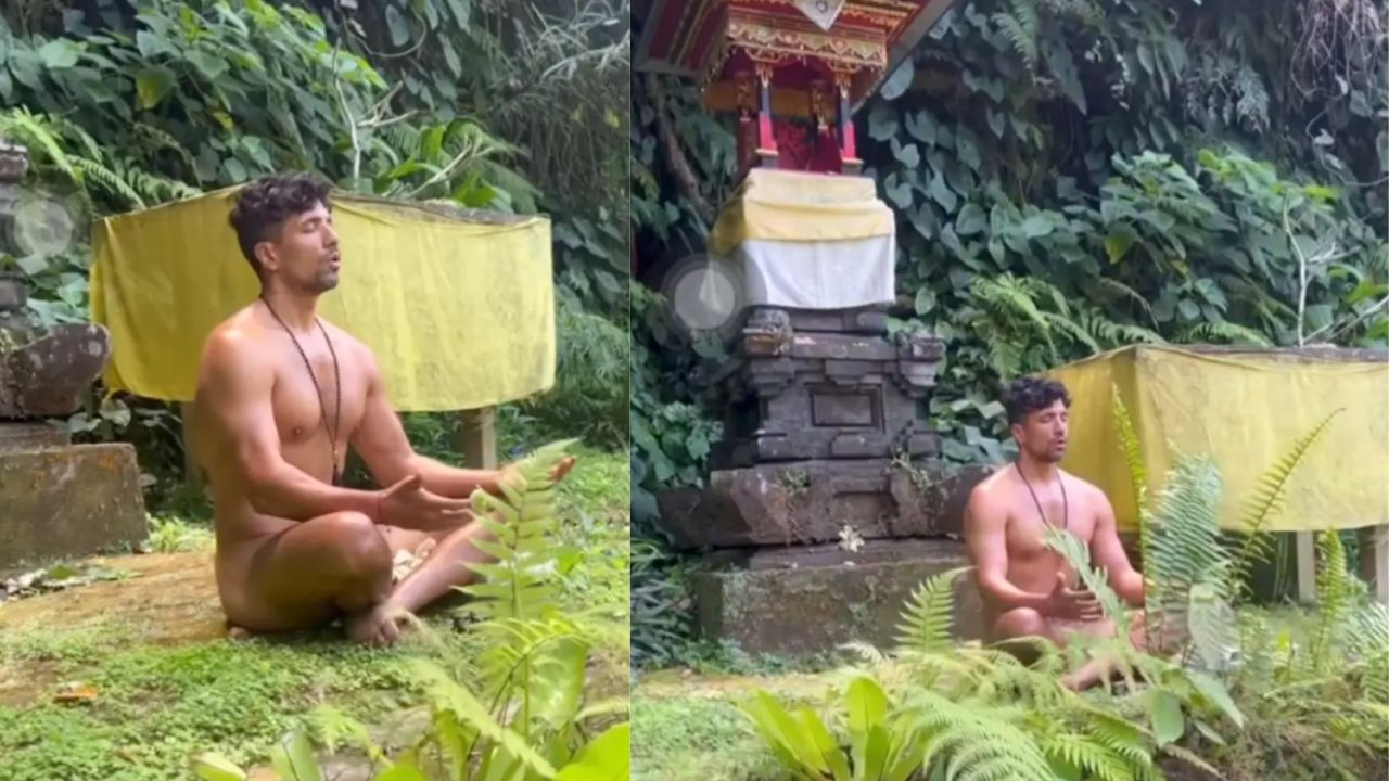 Turista que foi gravado meditando nu em templo da Indonésia é procurado pelas autoridades