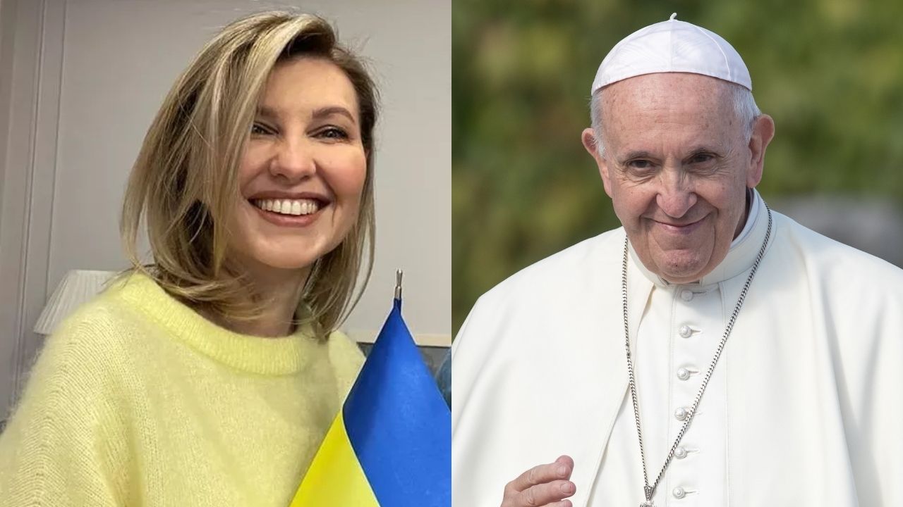 Primeira-dama da Ucrânia enviou carta ao Papa agradecendo suporte