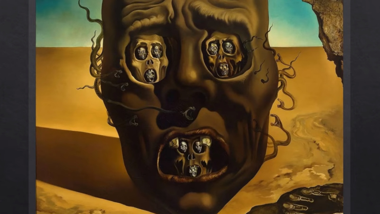 ‘A Face da Guerra’, uma das obras mais simbólicas e comoventes de Salvador Dalí