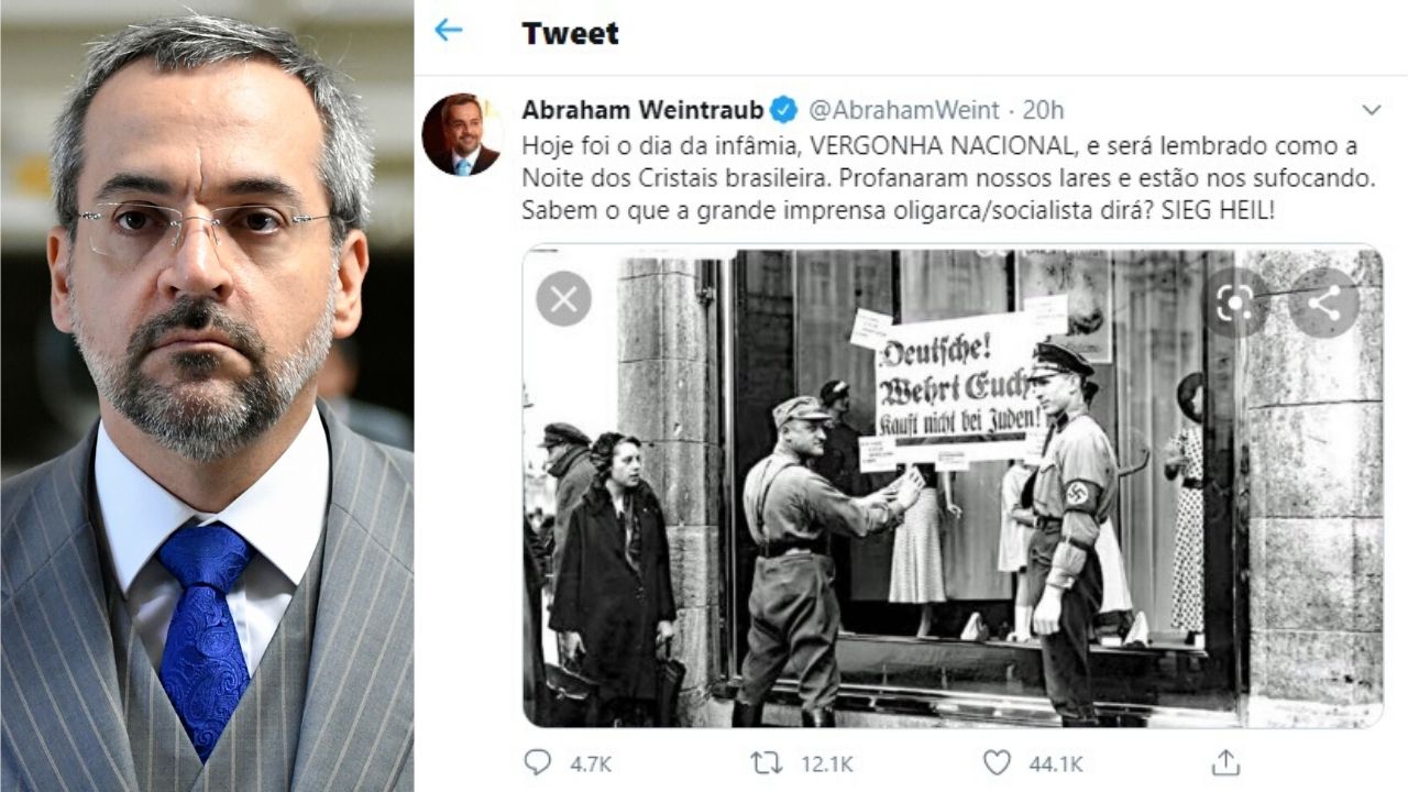 Comunidade judaica repudia fala de Weintraub que comparou operação da PF com nazismo