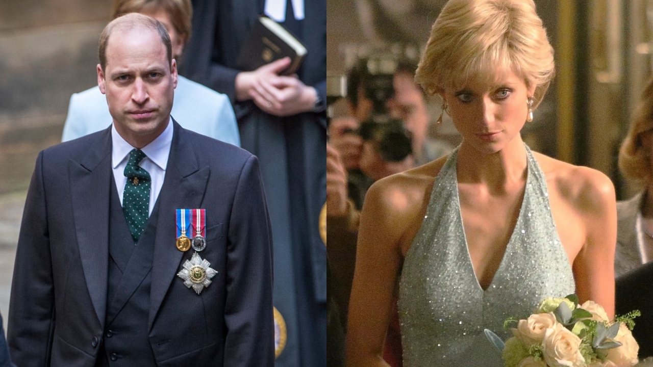 A reação do príncipe William com a Diana de ‘The Crown’