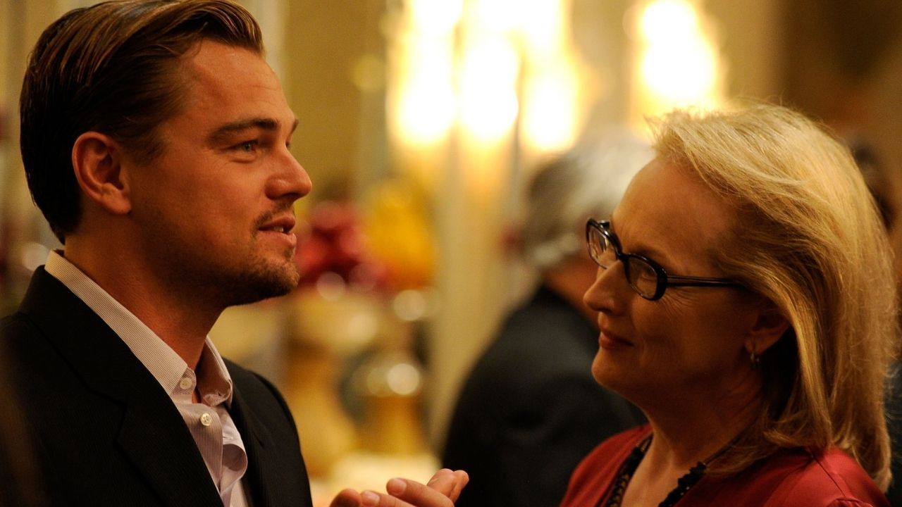 Leonardo DiCaprio se incomodou com cena de nudez de Meryl Streep